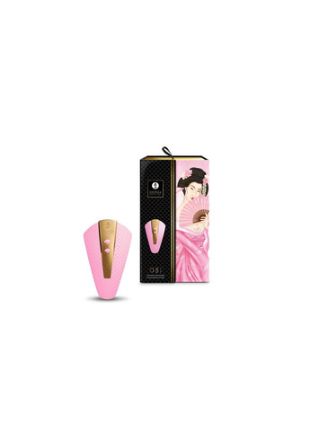 Кліторальний вібратор Obi Light Pink вібратор для жінок для точкової стимуляції Shunga (298349200)