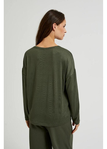 Оливковий зимовий светр Moodo