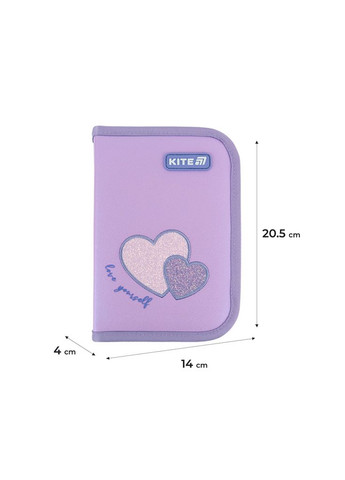 Пенал 621 Sweetheart, 1 отделение, 1 отворот (K25-621-1) Kite (372626003)