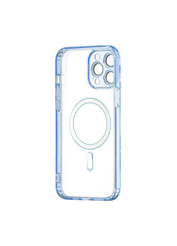 Чехол TPU Edge & PC с MagSafe (Protected Camera & Lens) Blue Case iPhone 13 Pro Max (308982840)