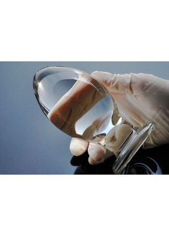 Анальна пробка 6,8 см велика скляна LYNX Kirov для фістингу Lovetoy (303895568)