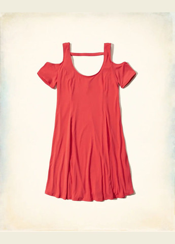 Коралловое платье женское - платье hc1906w Hollister