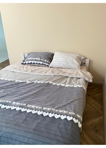 Постельное белье с резинкой Валентине, сатин Двуспальный размер, наволочки 70/70 No Brand (364215085)