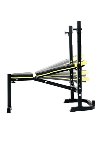 Тренувальна лавка WB-003 горизонтальна для жиму зі стійкою під штангу Besport (360801964)
