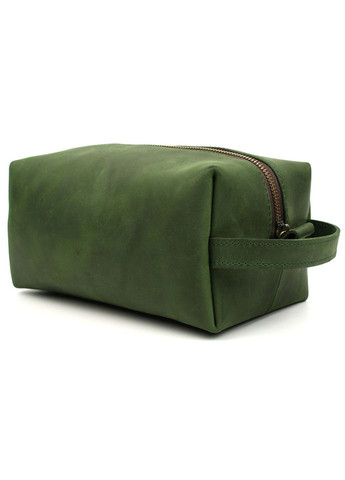 Кожаный несессер косметичка RE-8033-4lx зеленый крейзи хорс TARWA (370156360)