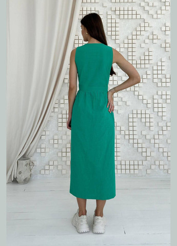 Зеленое повседневный платье Nenka однотонное
