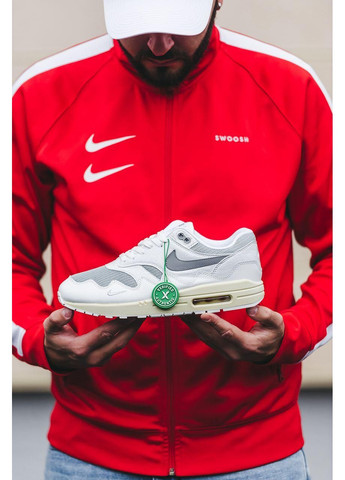 КРОСІВКИ ЖІНОЧІ NIKE AIR MAX 1 PATTA WHITE НАЙК АІР МАКС No Brand білі демісезони (368858051)