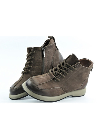 Осенние ботинки женские коричневые 203999 ALLSY