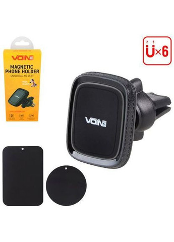 Тримач мобільного телефону UHV-5003BK/GY магнітний на дефлектор VOIN (362606984)