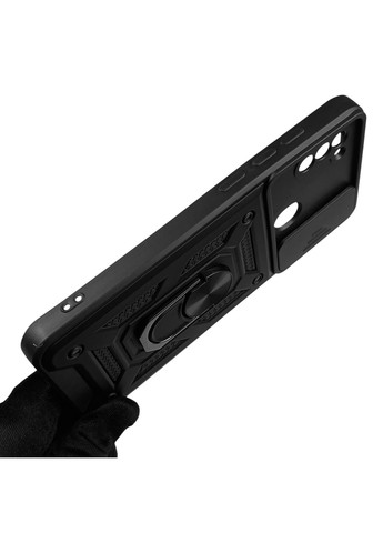 Чохол для Galaxy M11 (SM-M115F) броньований з кільцем-тримачем підставкою зі шторкою на самсунг м11 чорний rg1 Samsung (366230052)