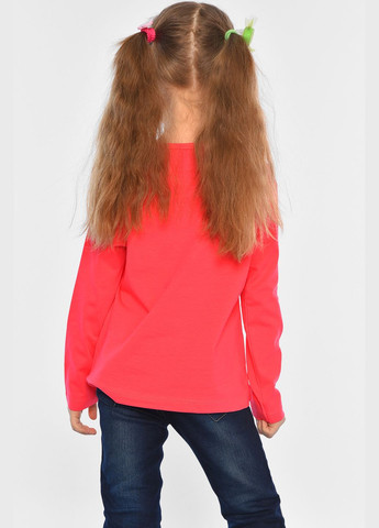 Лонгслів дитячий для дівчинки коралового кольору Let's Shop (316430688)