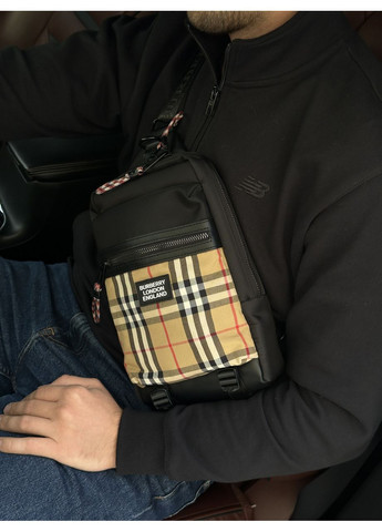 Сумка чоловіча Black Mustard Canvas Nylon Crossbody Bag No Brand (355342892)