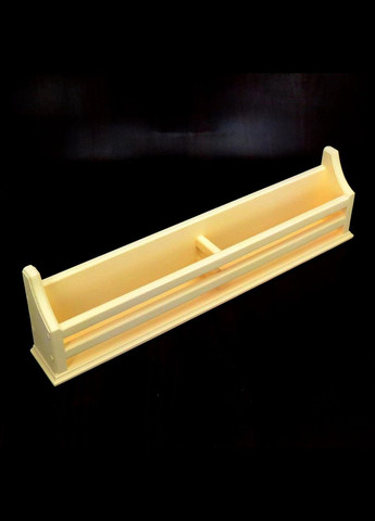 Настінна полиця з дерева Маргарита 10х75 лимонад (КПГ-10750251) No Brand (328081471)