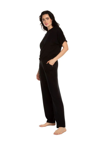 Чорна всесезон жіночий костюм 03211 fleece Effetto