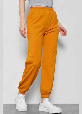 Спортивні штани жіночі гірчичного кольору Let's Shop (291683242)