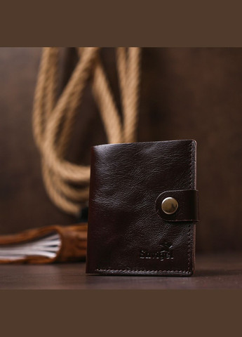 Шкіряне портмоне для документів чоловіче 16485 Коричневий Shvigel (306881910)