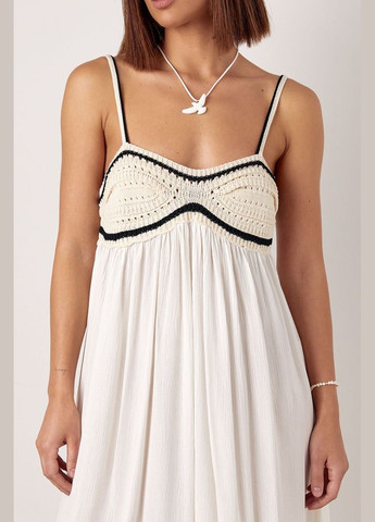 Жіночий сарафан з в'язаним ліфом 25648 Lurex (315810366)