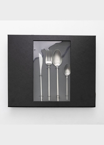 Набор столовых приборов 24 предметы нержавеющая сталь, серебро Yiwu (325449587)