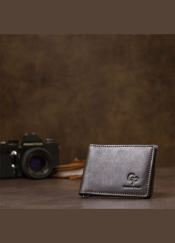 Чоловічий шкіряний затиск для грошей 11478 Коричневий Grande Pelle (297129828)