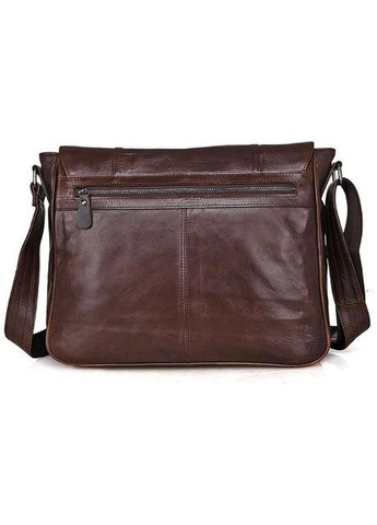 Сумка мужская через плечо кожаная для документов А4 планшет Коричневый 40680 John McDee (361432909)