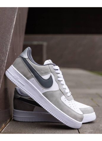 КРОСІВКИ ЖІНОЧІ NIKE AIR FORCE WHITE SILVER НАЙК АІР ФОРС 1 ПРЕМІУМ No Brand білі зими (368884583)