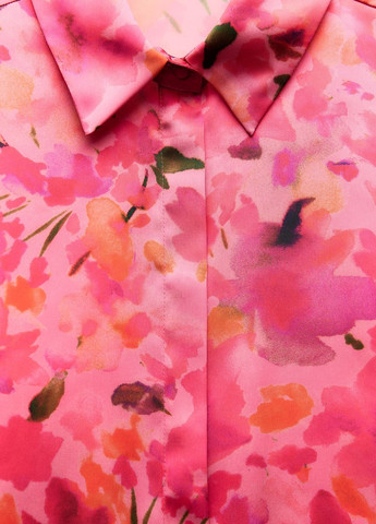 Цветная праздничный рубашка с цветами Zara