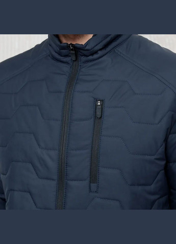 Темно-синяя демисезонная мужская демисезонная куртка большого размера SK