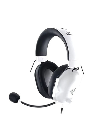 Навушники провідні Blackshark V2 X White з адаптивним звуком для ігор та мікрофоном Razer (306557948)
