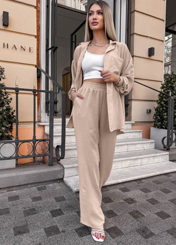 Базовий повсякденний вільний костюм двійка: сорочка + штани Україна (328392191)