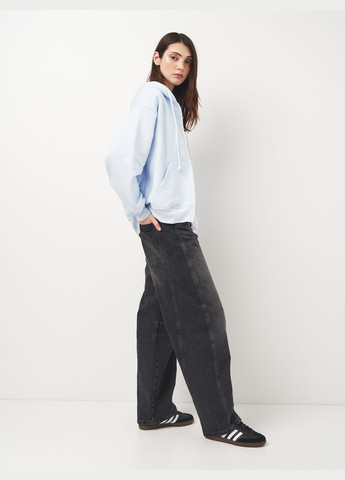 Зип-худи женское утепленное с начёсом чёрнное Роза (315164808)