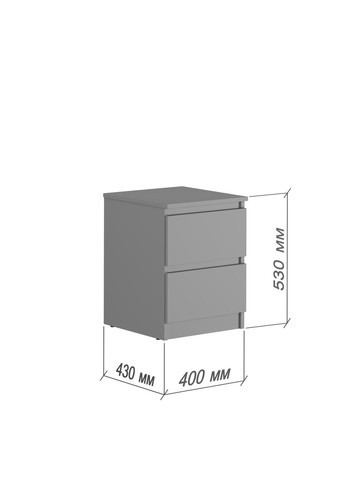 Приліжкова тумба Нео 40x43x53 см (MBS-1186) MebelStar (334300044)