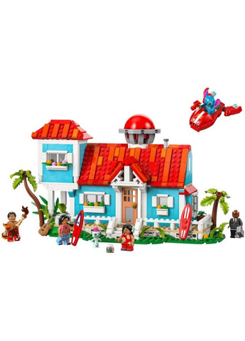 Конструктор Disney Classic Пляжний будинок Ліло та Стіч 834 деталі (43268) Lego (322913892)