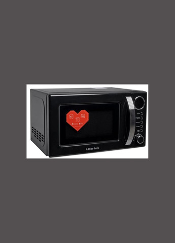 Микроволновая печь Соло LMW2083E Black микроволновка 700Вт 20л Черная Liberton