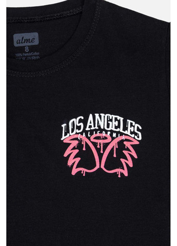 Черная летняя футболка Alme