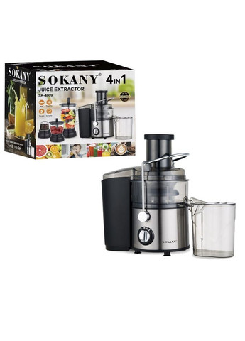 Соковитискач 4 в 1 800 Вт гріндер для подрібнення кави та спецій блендер для фруктів (EM446) Sokany (372478376)