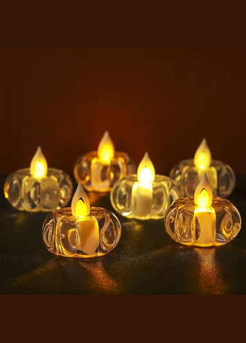 Набор LED-свечей "Цветочек" 12 шт., белые No Brand (316720791)