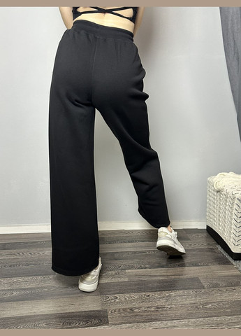 Жіночі штани трикотажні кльош чорні MKKC310831-1 Modna KAZKA (272816073)