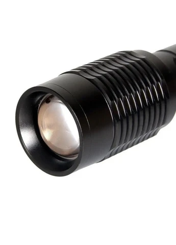 Тактичний ліхтарик BL-2804 Zoom T6 2х18650 із виносною кнопкою Black (3_05564) X-Balog (395882387)