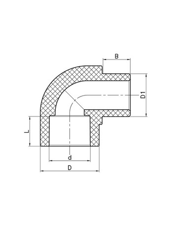 Угол K0267.PRO 32 PPR 90 ВЗ (KP2911) KOER (315443831)