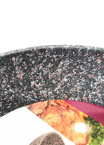 Сковорода с крышкой BN-539 антипригарное гранитное покрытие 26 см Benson (330258411)