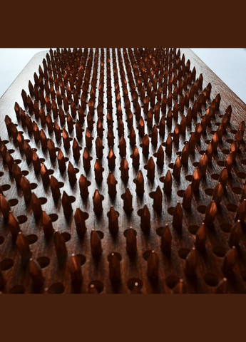 Доска Садху (медь) "Дерево жизни", доска с медными гвоздями для йоги, шаг 10мм. Доска для стоянки на гвоздях. No Brand (301482860)