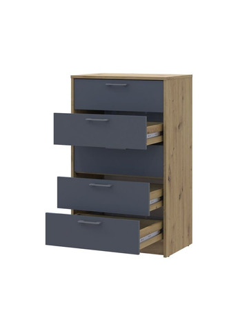 Комод Ронди Дуб Артизан/Графит 5 ящиков 60х40х100 (DRS-011783) Doros (361999363)
