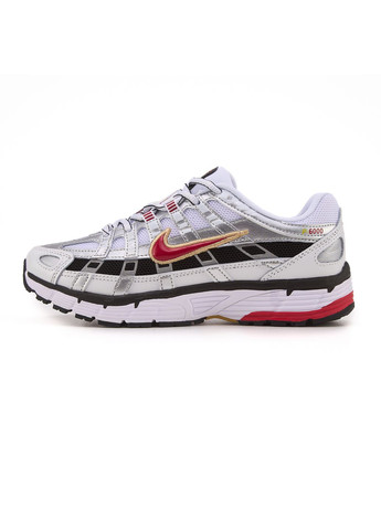Чорні Осінні кросівки чоловічі nike p6000 white silver black red найк п-6000 No Brand