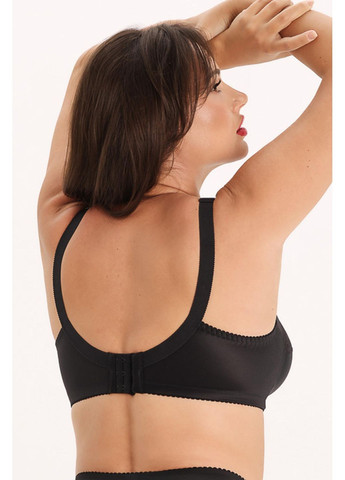 Чорний бюстгальтер безкаркасний з м’якими чашками melanka Kalyna поліамід