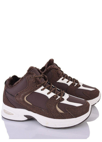 Коричневые всесезон кожаные кроссовки на меху mp200-2 Stilli