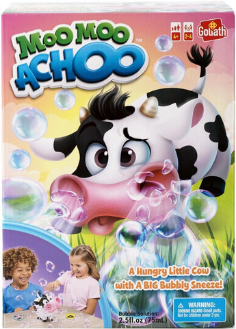 Настольная игра «Му Му Апчху» Moo Moo Achoo Game, корова с пузырями Goliath (334714366)