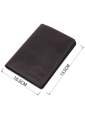 Кожаная винтажная обложка для документов GRANDE PELLE коричневая (sku_11537) No Brand (327819258)