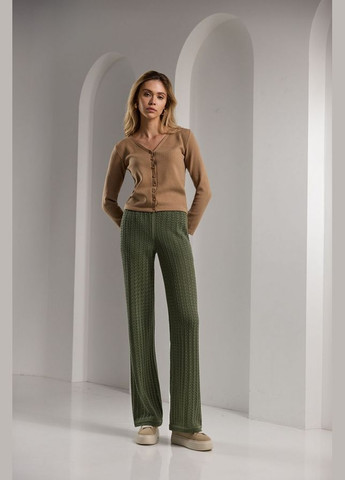 Бежевый демисезонный женский укороченный кардиган с вискозой и шелком (2463) Triko Bakh