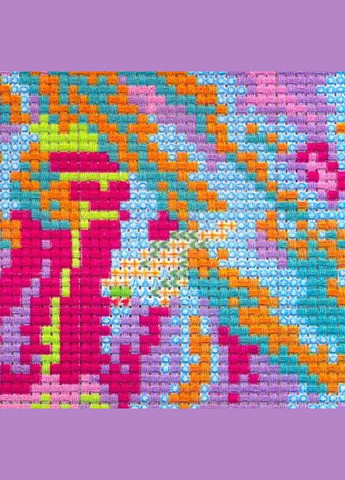 Набір для вишивання за нанесеною на канву схемою "Christmas lights". AIDA 14CT printed, 44*35 см Joy Sunday (313614451)