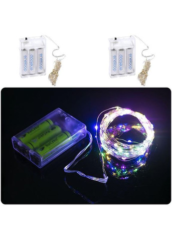 Світлодіодна гірлянда "Ниточка" на батарейках RJ-04 з 100 LED лампочками, довжина 10м. Bambi (307150812)